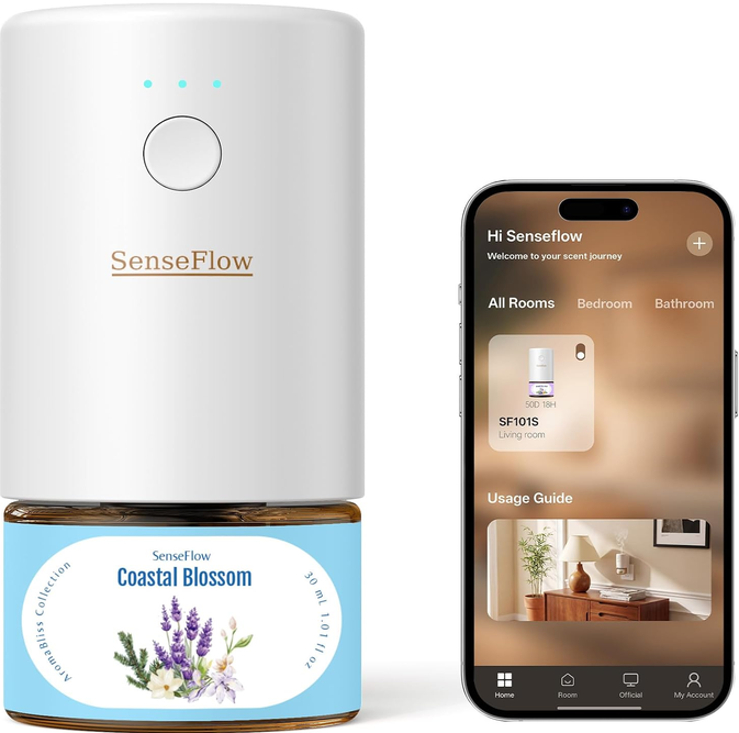 SenseFlow 1 Fl Oz Smart Essential Oil Diffuser - Gallery 17