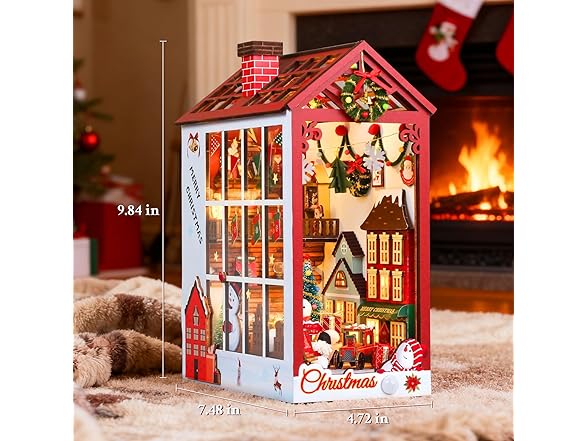 Lycidae book nook Bn-christmas