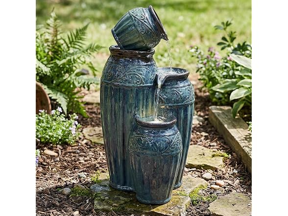 Tour de Vase Ceramic 27-Inch Fountain - Gallery 8