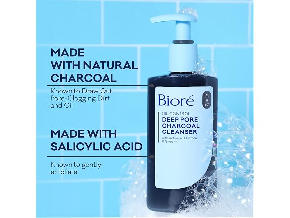 Bioré Deep Pore Charcoal Daily Face Wash 6.77 Fl