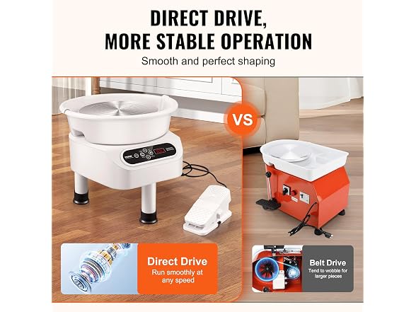 VEVOR Pottery Wheel Direct Drive 350W, 10"