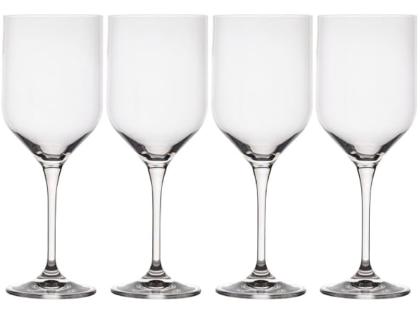 Upton White Wine Chardonnay Glasses, Set of 4, 17.5 Ounce