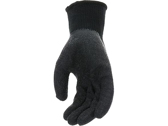 CAT Textured Latex Palm Gloves - Black, Medium