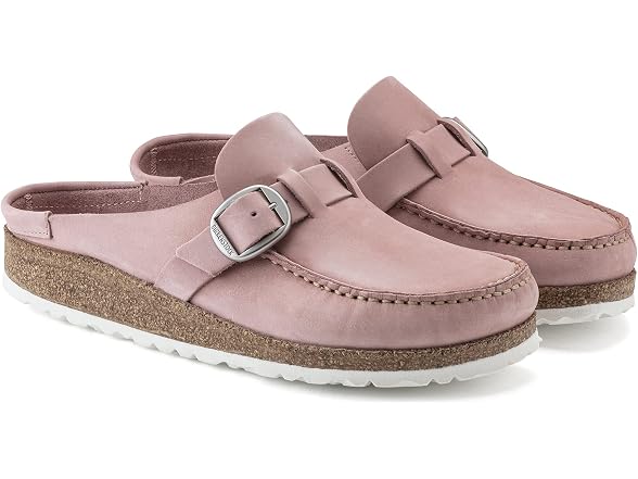 Birkenstock Women's Buckley Clog, Soft Pink Nubuck (36 EU)