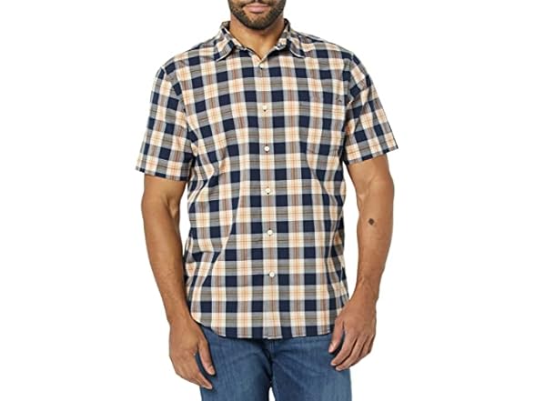 Navy Gold Plaid