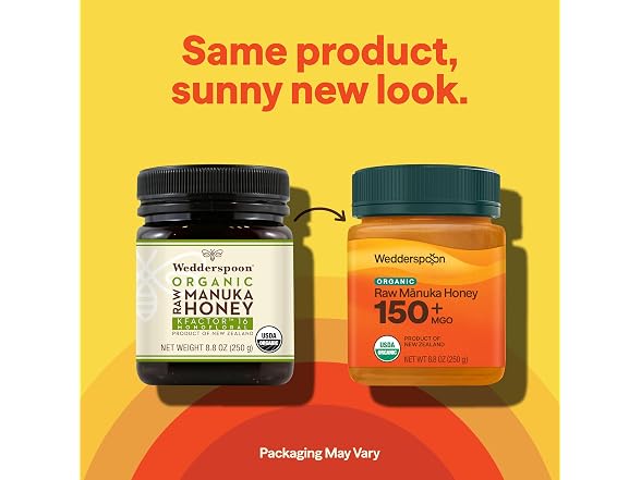 Wedderspoon Organic Raw Manuka Honey 150+ MGO, 8.8 Oz
