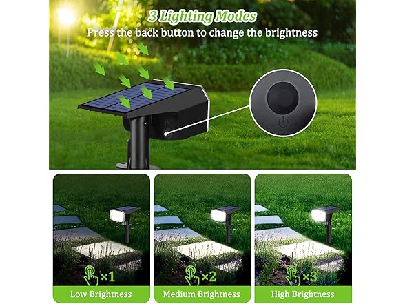 Sucolite 6-Pack Solar Spot Lights Outdoor Waterproof IP65