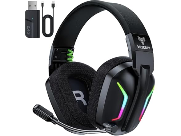 WESEARY Wireless Gaming Headsets for PC