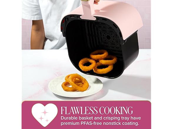 Paris Hilton Air Fryer, Large 6-Quart Capacity
