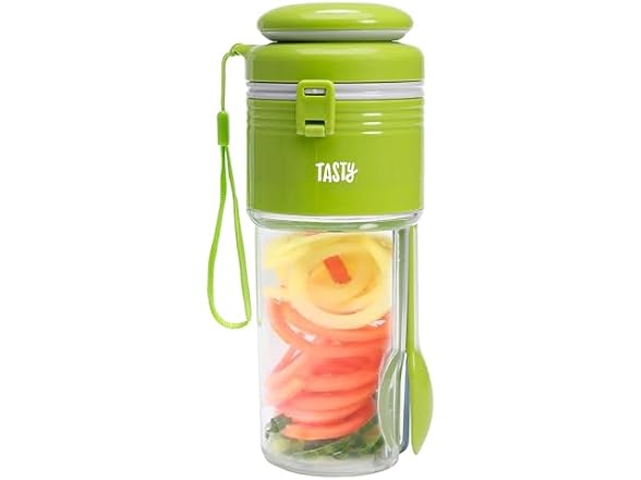 Tasty 2-in-1 Vegetable Spiralizer and Salad Container