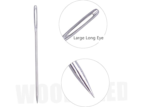 Jdesun Wooden Needle Case with 40 Pieces