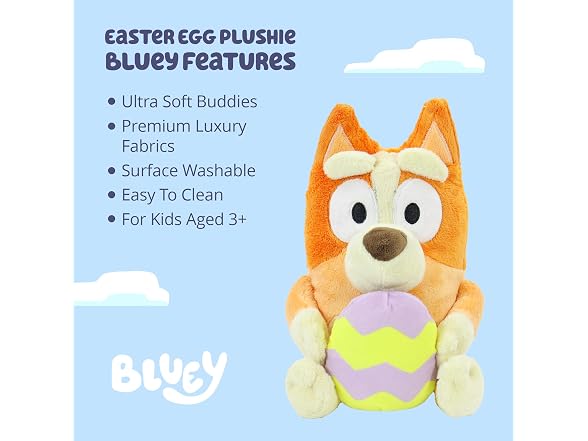 Animal Adventure | Bluey | 8.5" Bingo Plush with Easter Egg