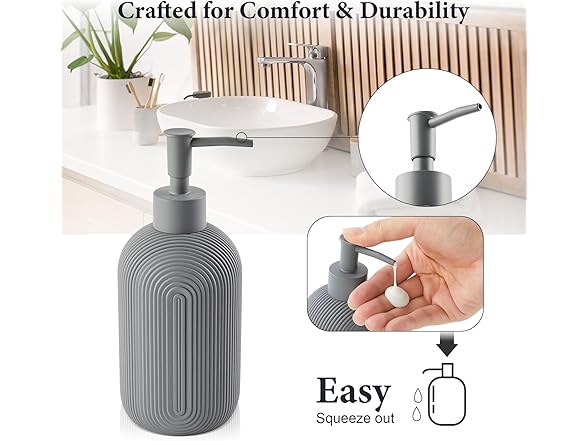Z ZONAMA Grey Resin Bathroom Set