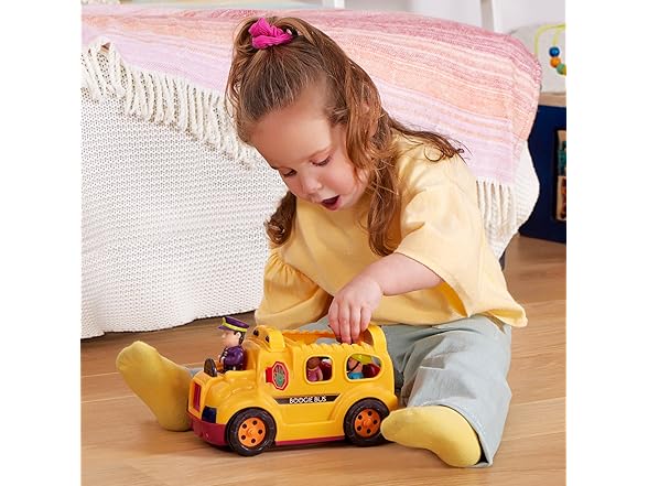 B. toys – Interactive Yellow School Bus Toy