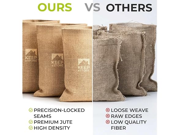 Burlap Storage Bags 22" x 36", Pack of 5 