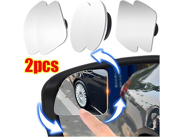 MUSM AAP-Auto-067 2Pcs Blind Spot Mirrors