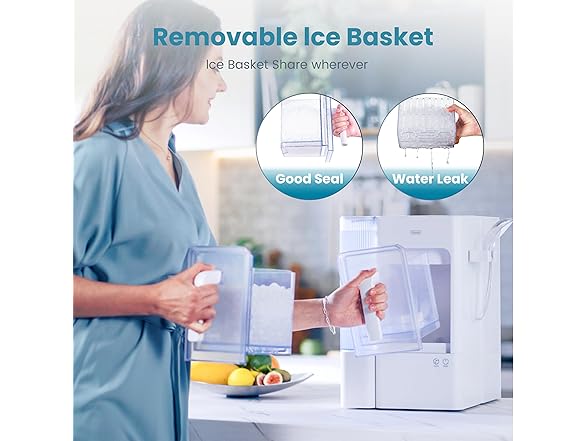Gevi 40 pounds Nugget Ice Maker