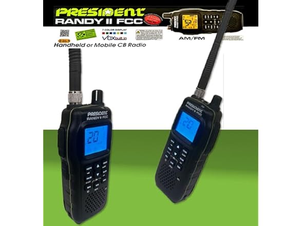 President Randy III FCC AM/FM Handheld CB Radio