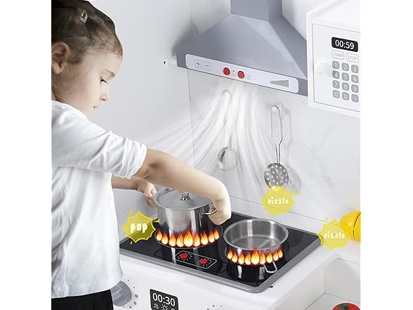 Play Kitchen for Kids,White