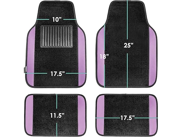 FH Group Automotive Floor Mats – Purple