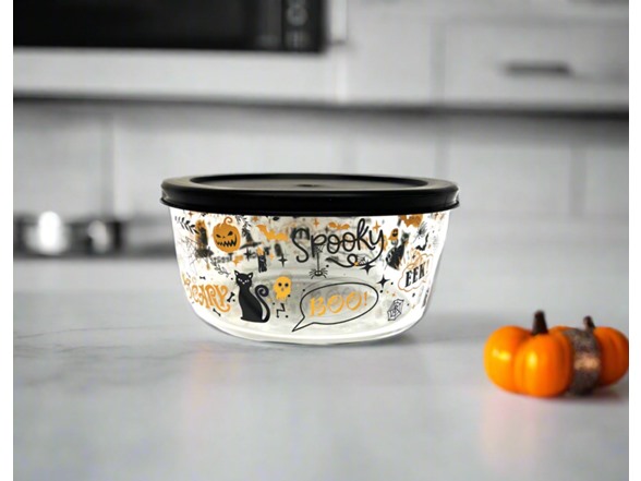 Halloween Glass Food Storage Set 8-Piece
