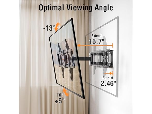 ELIVED Full Motion TV Wall Mount | 37-82in
