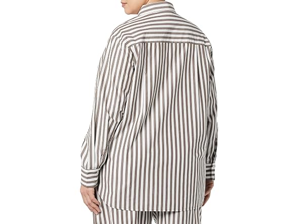 The Drop Kendra Fit Long Shirt, Coffee