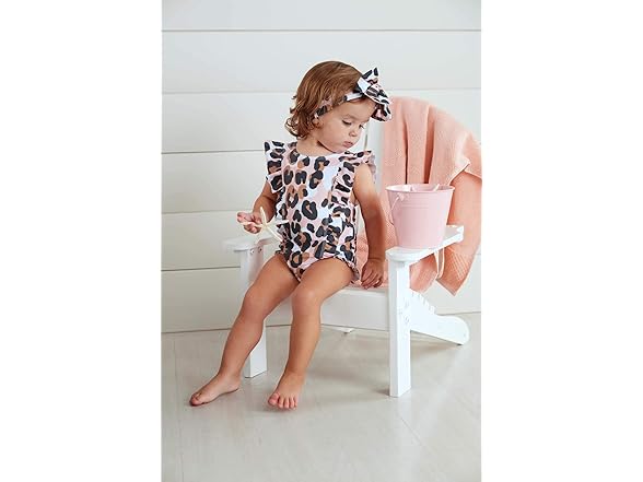 Mud Pie Girls Pink Swimsuit (6-9M)