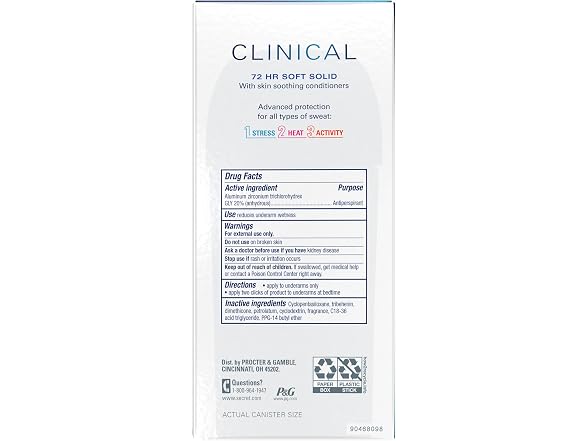 Secret Clinical Strength Antiperspirant 2.6oz