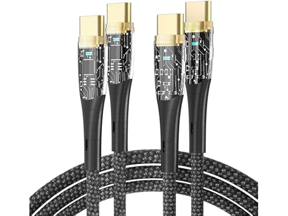 USB-C to USB-C Cable 3FT, [60W3A, 2Pack]