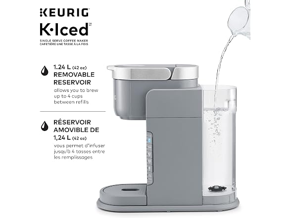 K-Iced Single Serve Coffee Maker - Grey - Gallery 6