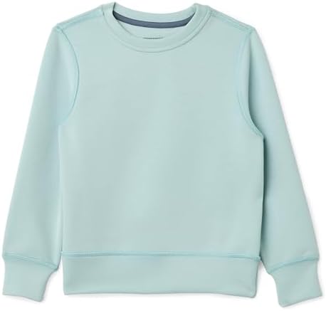 Amazon Essentials Boy's Active Sweat Relaxed-Fit Crewneck Pullover Sweatshirt, Light Blue, XX-Large