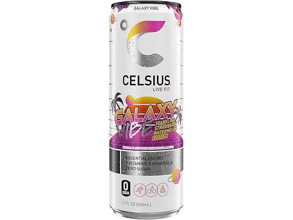 CELSIUS GALAXY VIBE Sparkling Strawberry Watermelon