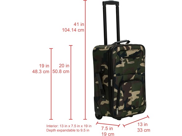 Rockland Fashion Softside Upright Luggage Sets, Your Choice