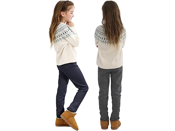 Resinta 4 Pack Girls Fleece Leggings