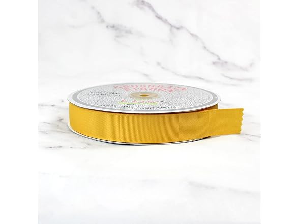 LUV RIBBONS 7/8" Solid Grosgrain, Light Gold