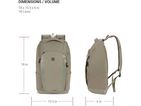SwissGear 8118 Laptop Backpack, Olive, 18 Inches