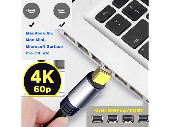 4K60HZ Mini Displayport to HDMI Cable 3