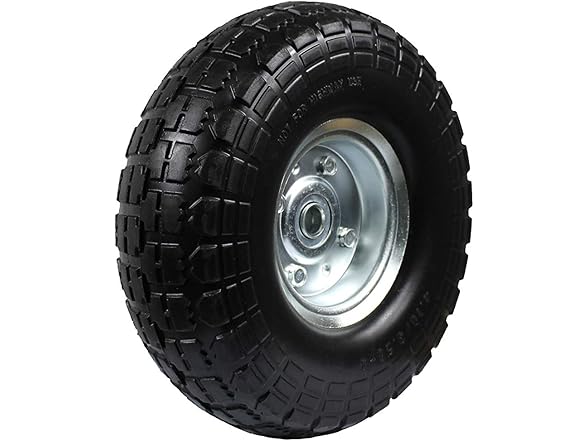 MaxxHaul 50501 Diameter 10" Flat Free All Purpose Tire