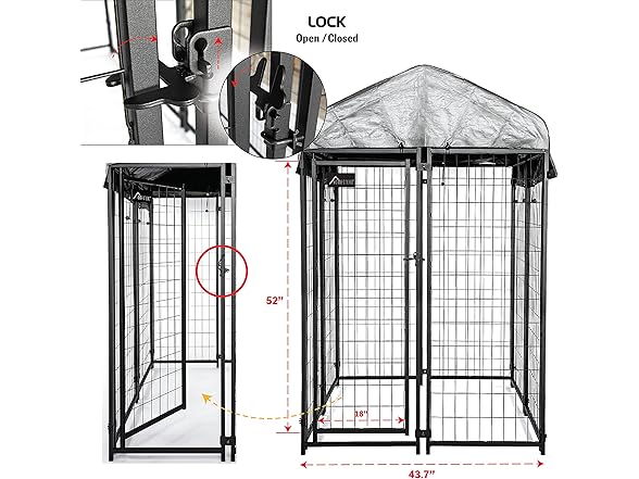 Olympia Tools 6x4x4 Dog Kennel - Small O