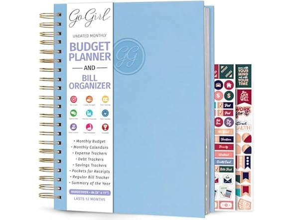 1 Year Budget Planner & Bill Organizer
