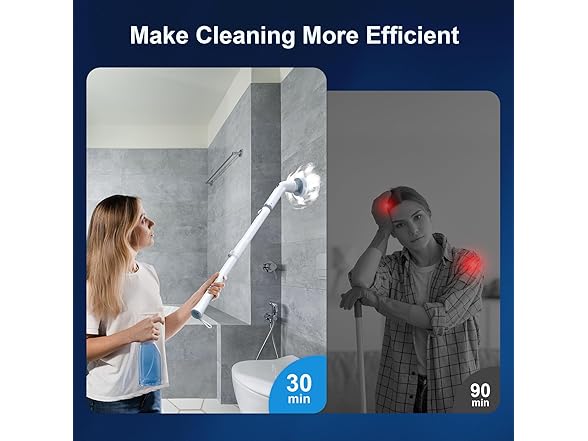 Electric Dual-Speed Spin Scrubber