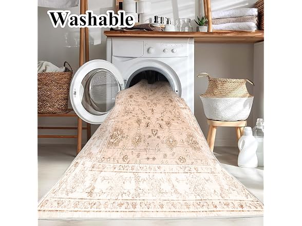 CHAMPLANT Pink/Yellow Area Rug 6'x9'