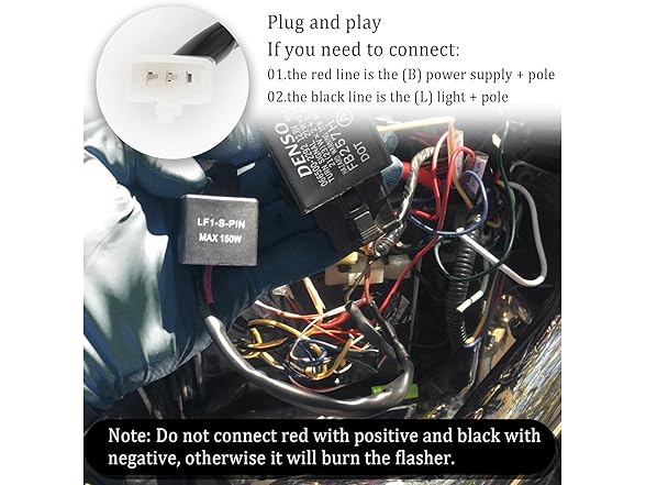 12V LED Flasher Relay 2-Pin