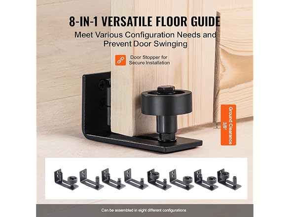Barn Door and Hardware Kit, 30" x 84" Wood