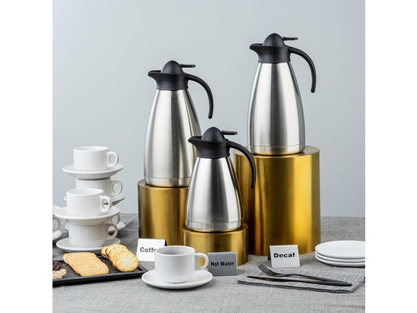 TableCraft 68oz (2L) Stainless Steel Coffee Carafe