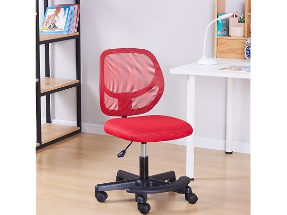 Amazon Basics Kids Adjustable Height Mesh Low-Back Swivel Desk Chair