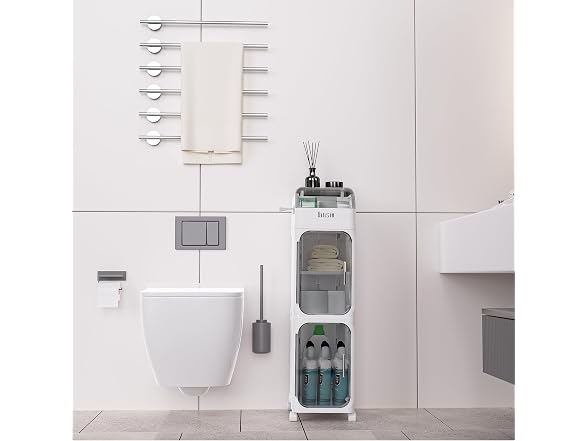 BINSIO Slim Bathroom Storage Cabinet
