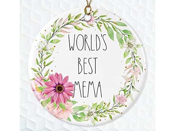 BoomBear World's Best Mema Ornament