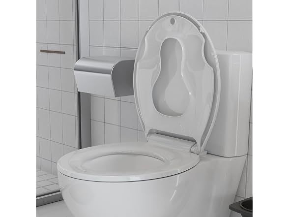 OUTLANE White Elongated Toilet Seat